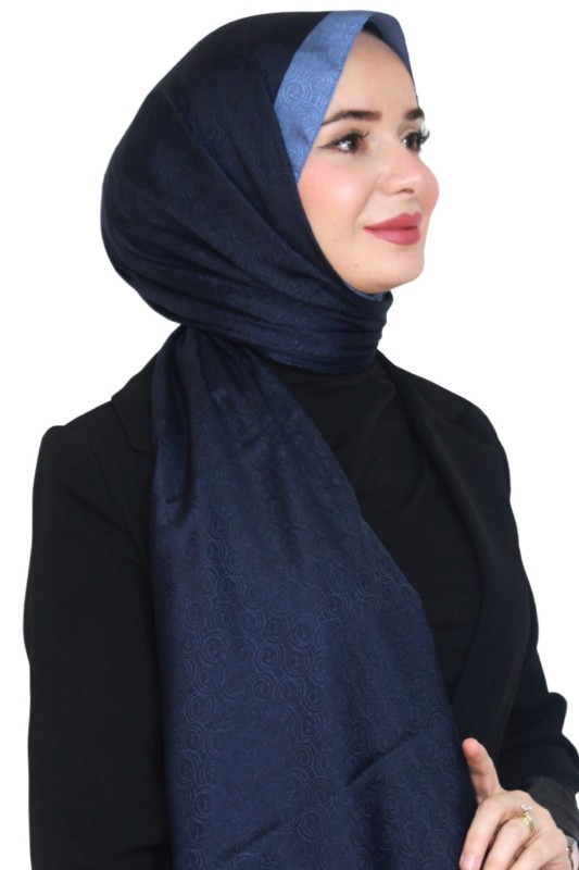 Levidor Jakarlı Monogram Şal 5023-4