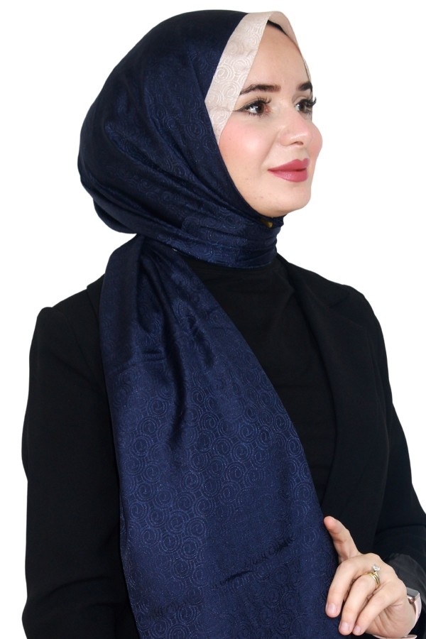 Levidor Jakarlı Monogram Şal 5023-9
