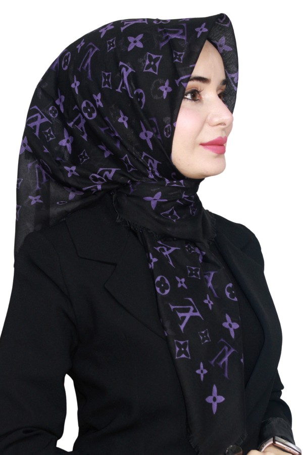 Pamuk Flamlı Eşarp 1005-8