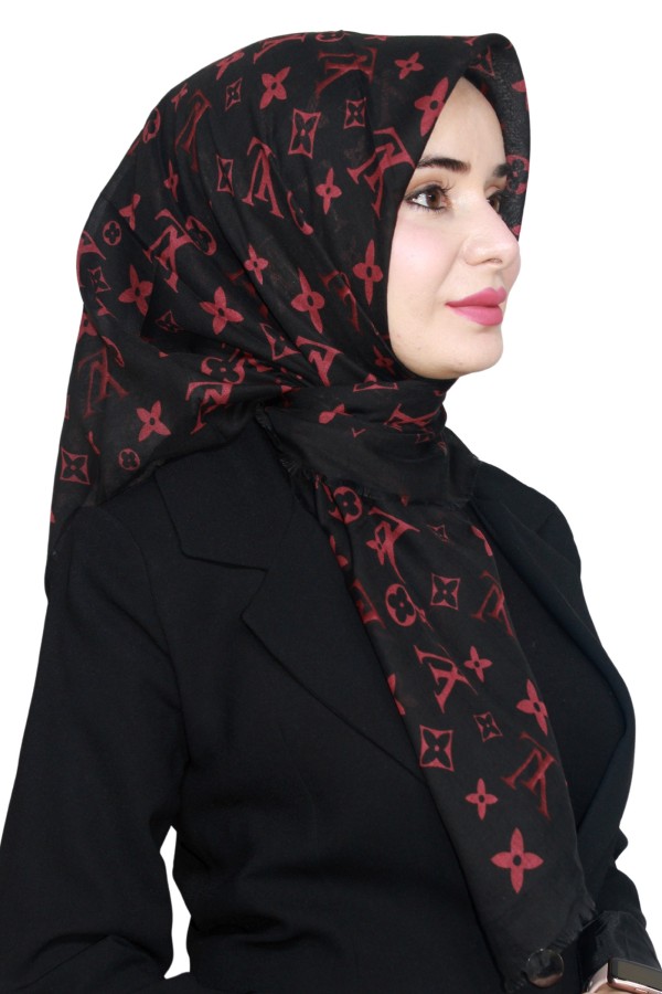 Pamuk Flamlı Eşarp 1005-9
