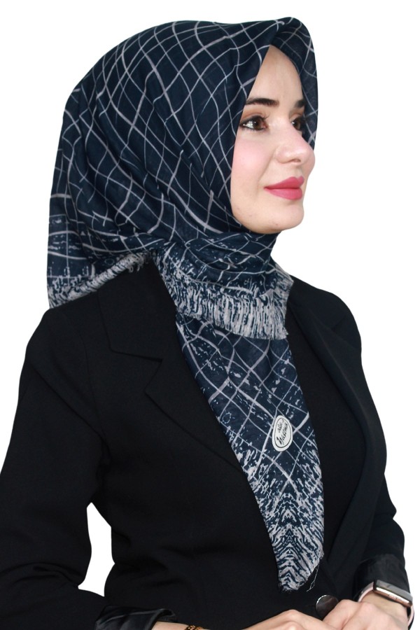 Yasemin Pamuk Flamlı Eşarp 1007-11