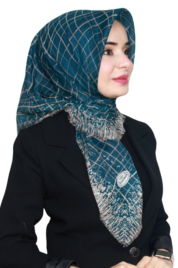 Yasemin Pamuk Flamlı Eşarp 1007-17