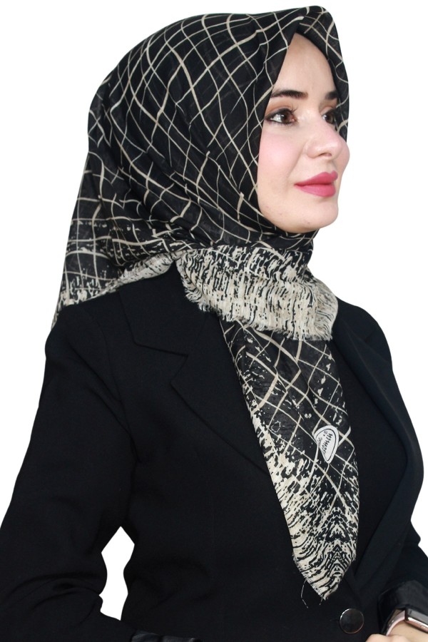 Yasemin Pamuk Flamlı Eşarp 1007-21