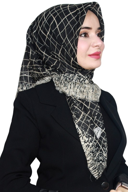 Yasemin Pamuk Flamlı Eşarp 1007-21