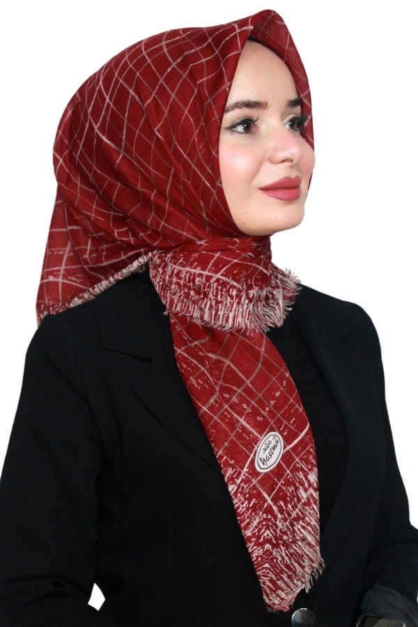 Yasemin Pamuk Flamlı Eşarp 1007-30