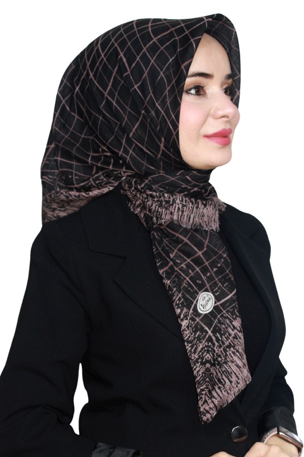 Yasemin Pamuk Flamlı Eşarp 1007-8
