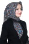 Pamuk Keten Flamlı Eşarp 1020-1
