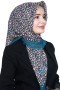 Pamuk Keten Flamlı Eşarp 1020-8