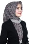Pamuk Keten Flamlı Eşarp 1020-9