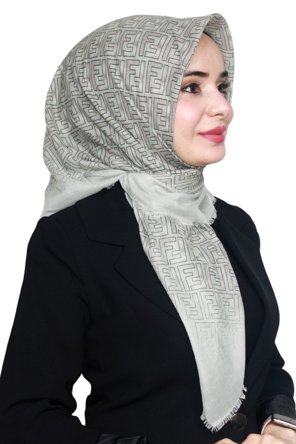 Pamuk Flamlı Eşarp 1006-12