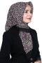 Pamuk Keten Flamlı Eşarp 1020-20