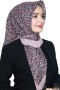 Pamuk Keten Flamlı Eşarp 1020-3