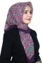 Pamuk Keten Flamlı Eşarp 1020-5