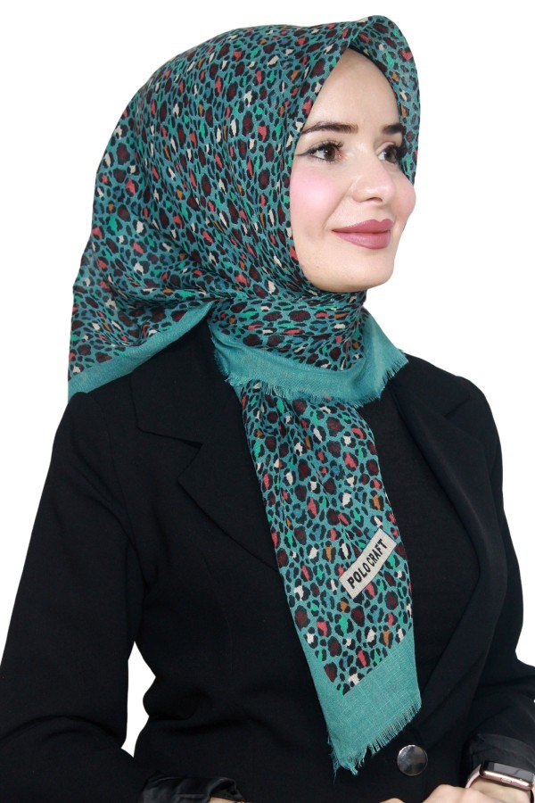 Pamuk Keten Flamlı Eşarp 1020-10