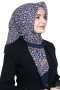 Pamuk Keten Flamlı Eşarp 1020-12
