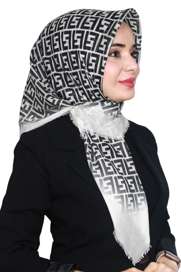 Pamuk Flamlı Eşarp 1006-15