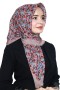 Pamuk Keten Flamlı Eşarp 1022-3