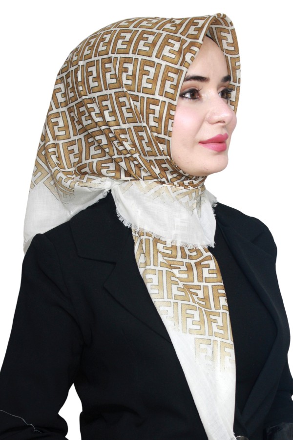 Pamuk Flamlı Eşarp 1006-23