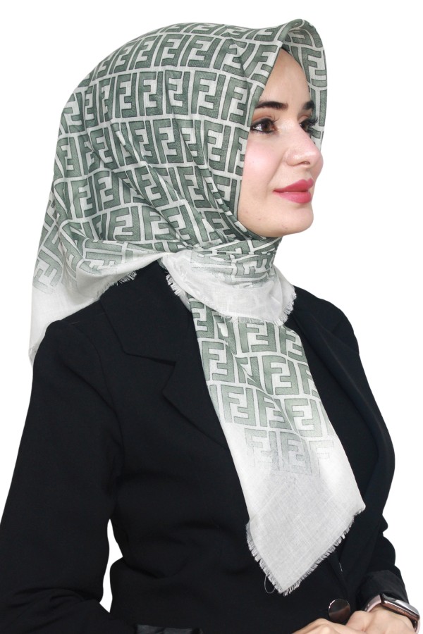 Pamuk Flamlı Eşarp 1006-28