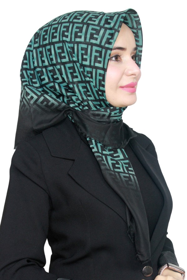 Pamuk Flamlı Eşarp 1006-3