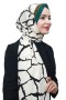 Desenli Medine İpeği Şal 5005-4