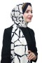 Desenli Medine İpeği Şal 5005-7