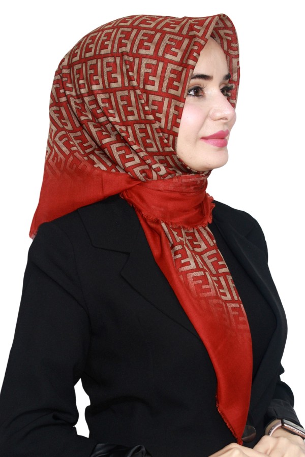 Pamuk Flamlı Eşarp 1006-6